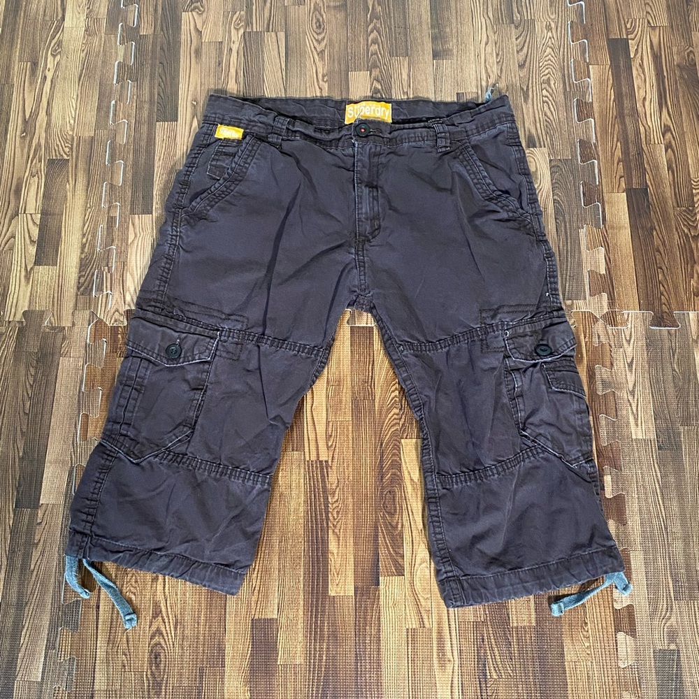 Superdry CoreLite Cargo Medium 32 inch Shorts Brown